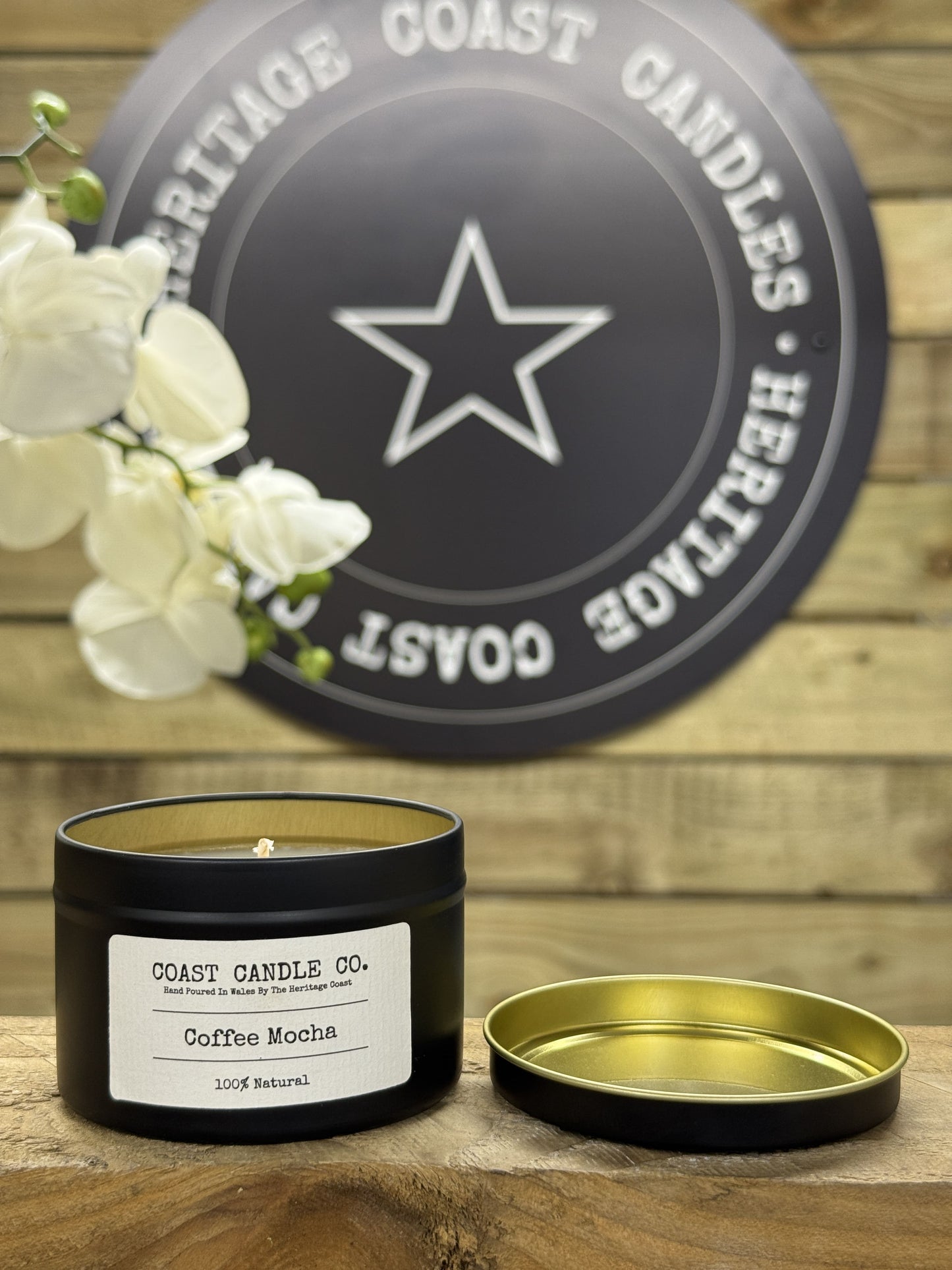 Coffee Mocha Tin Candle 