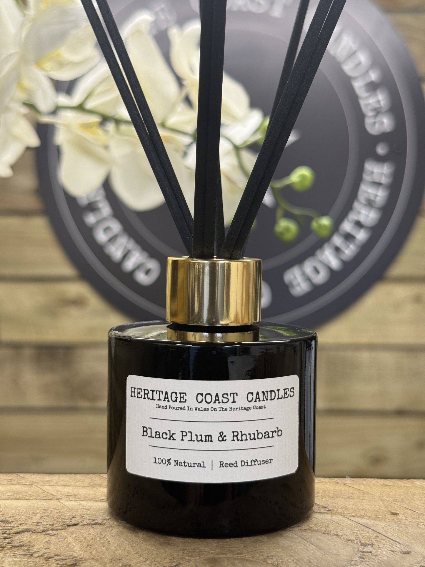 Heritage Coast Candles Black Plum & Rhubarb Reed Diffuser