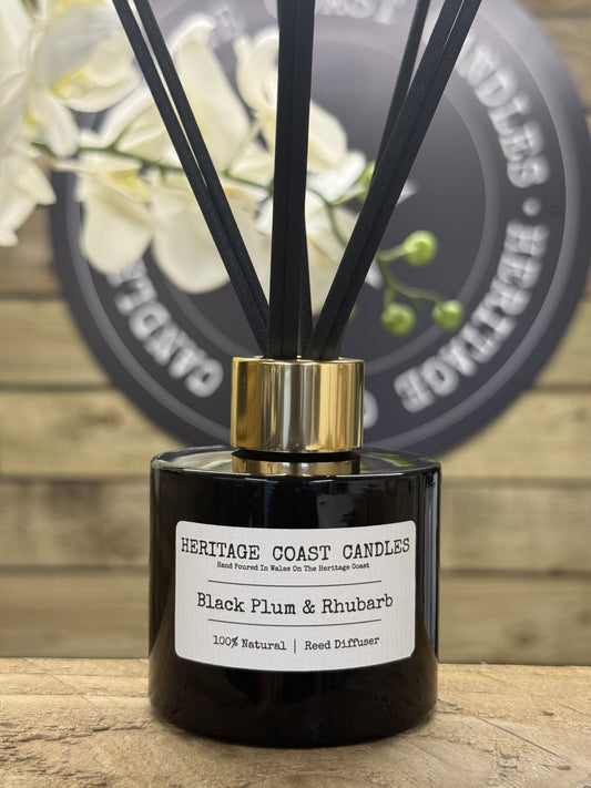 Heritage Coast Candles Black Plum & Rhubarb Reed Diffuser