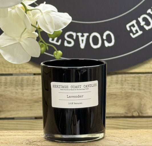 Heritage Coast Candles Lavender Glass Jar Candle